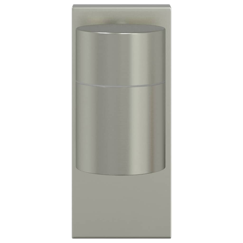 vidaXL Outdoor Wall Light Silver 6.5 x 10.5 x 16 cm