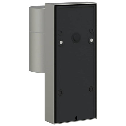 vidaXL Outdoor Wall Light with Sensor Silver Stainless Steel IP44