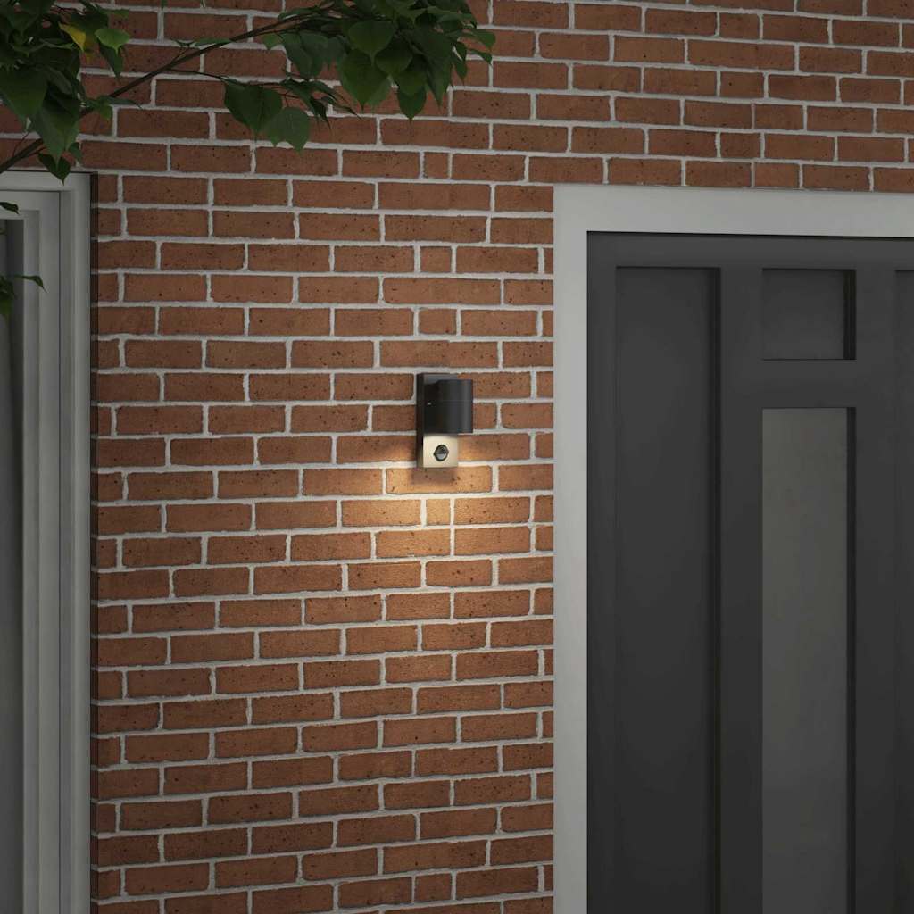 vidaXL Outdoor Wall Light Black 6.5 x 10.5 x 16 cm