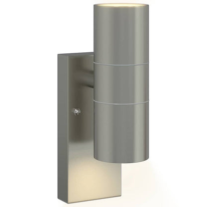 vidaXL Outdoor Wall Light Silver Stainless Steel IP44