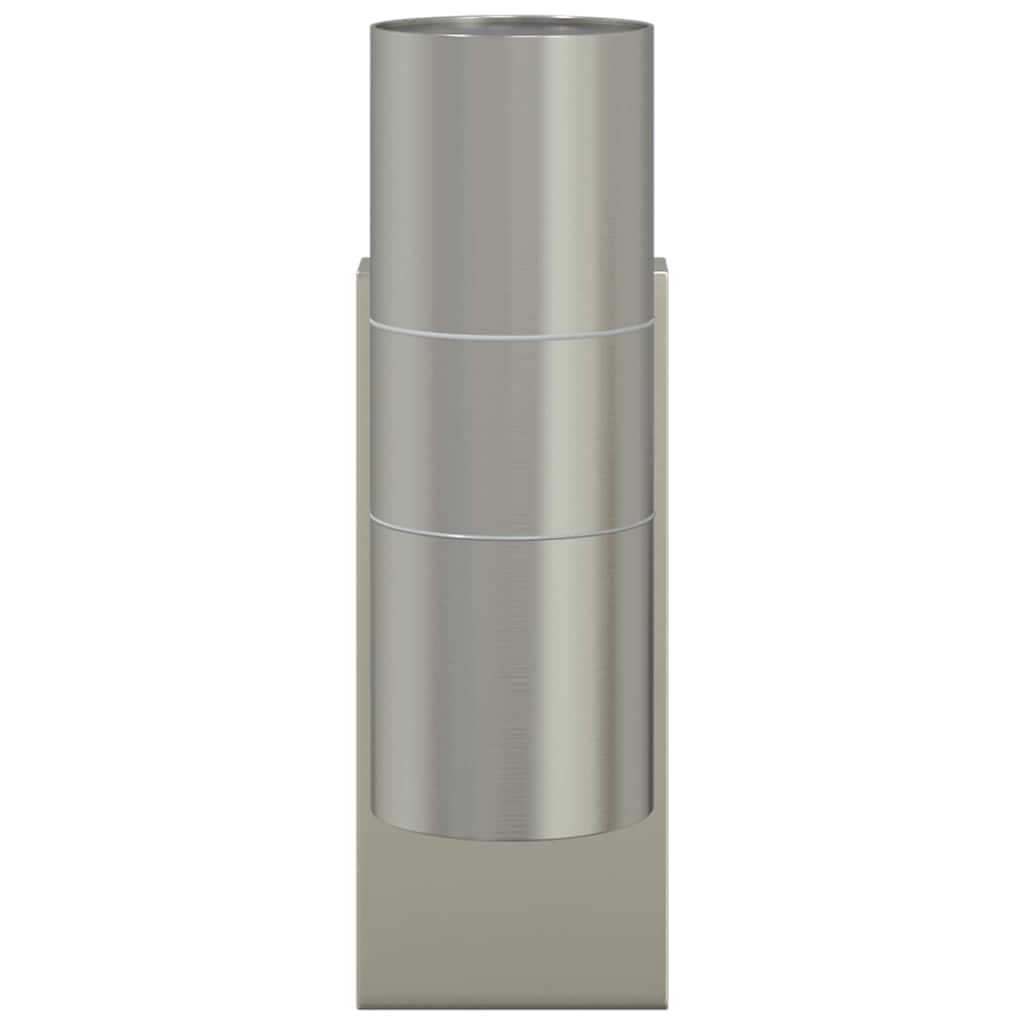 vidaXL Outdoor Wall Light 2 pcs Silver 7 x 10 x 22 cm