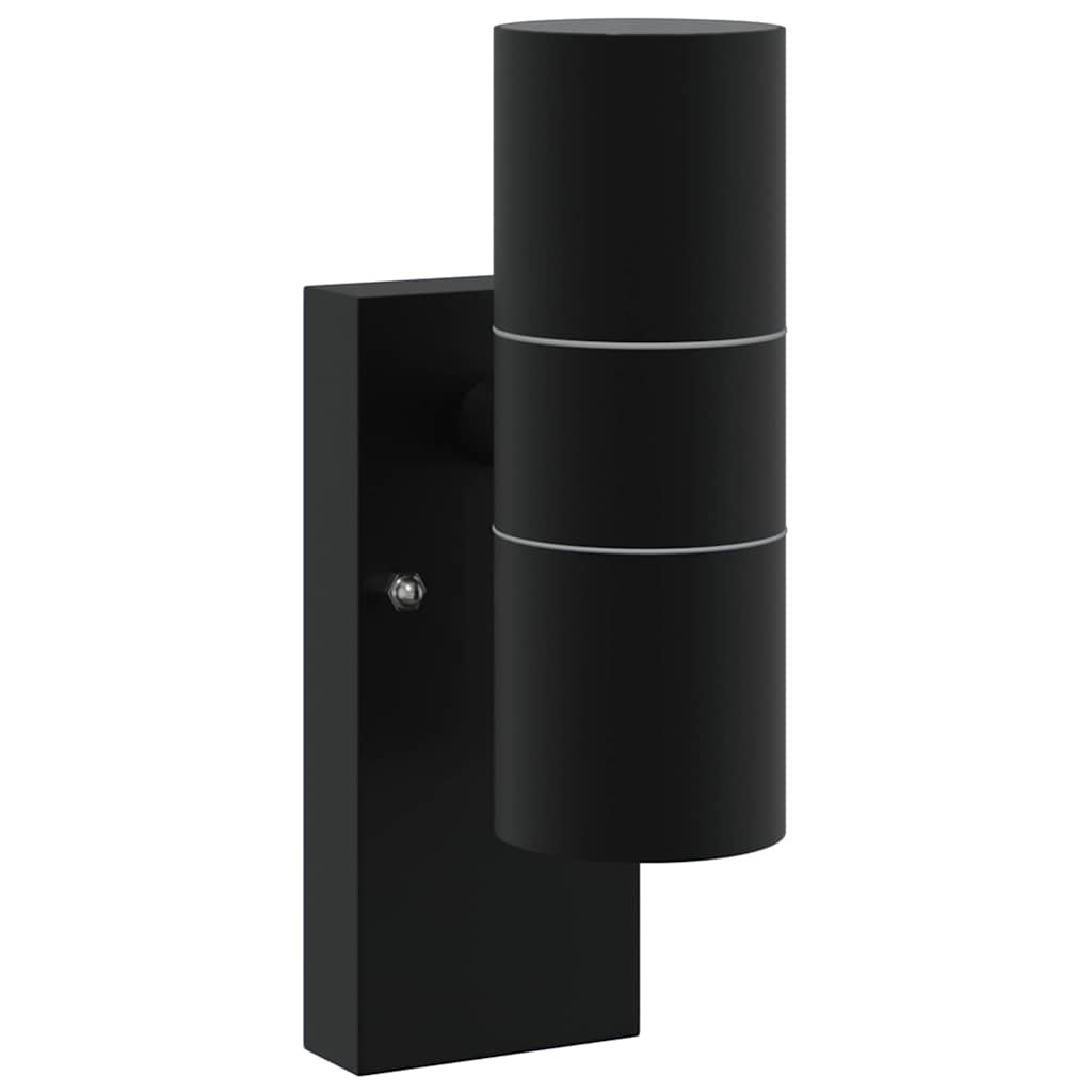 vidaXL Outdoor Wall Light Black 7 x 10 x 22 cm