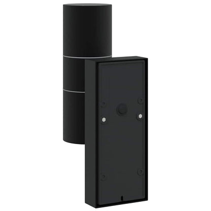 vidaXL Outdoor Wall Light Black Stainless Steel IP44