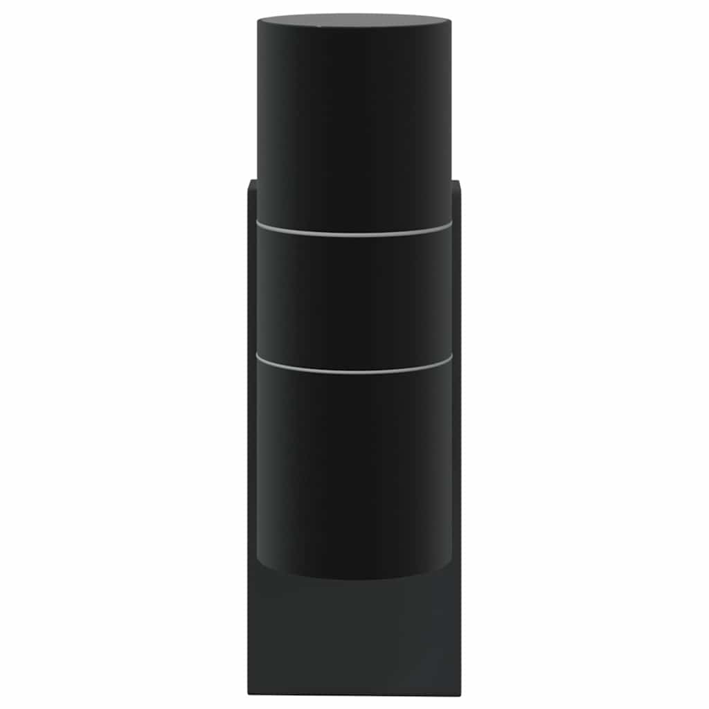 vidaXL Outdoor Wall Light 2 pcs Black 7 x 10 x 22 cm