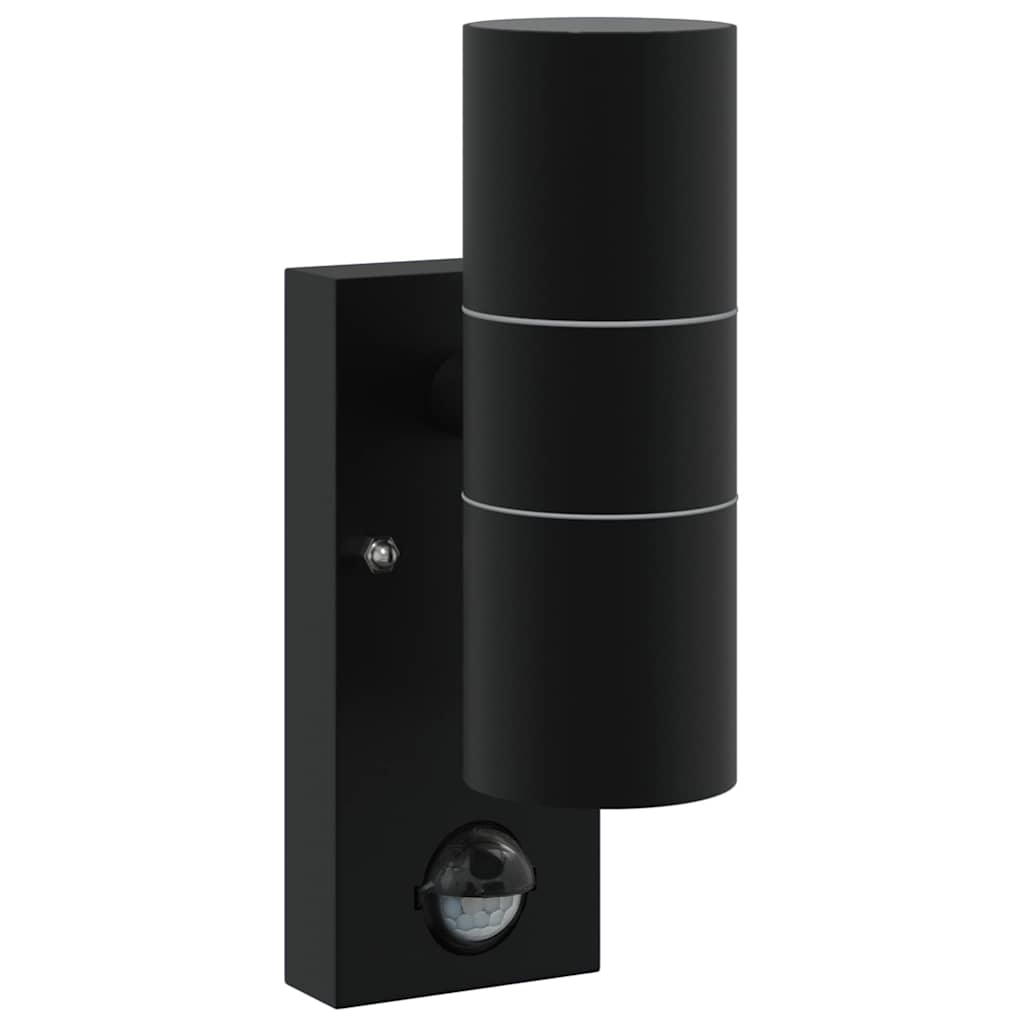 vidaXL Outdoor Wall Light Black 7 x 10 x 22 cm