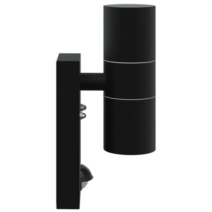 vidaXL Outdoor Wall Light Black 7 x 10 x 22 cm