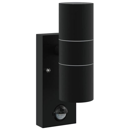 vidaXL Outdoor Wall Light 2 pcs Black 7 x 10 x 22 cm