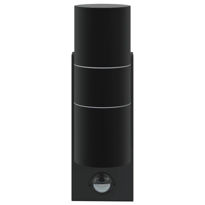 vidaXL Outdoor Wall Light 2 pcs Black 7 x 10 x 22 cm