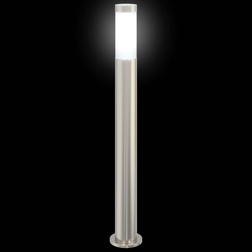 vidaXL Bollard Lights 3pcs 80 cm Stainless Steel IP44