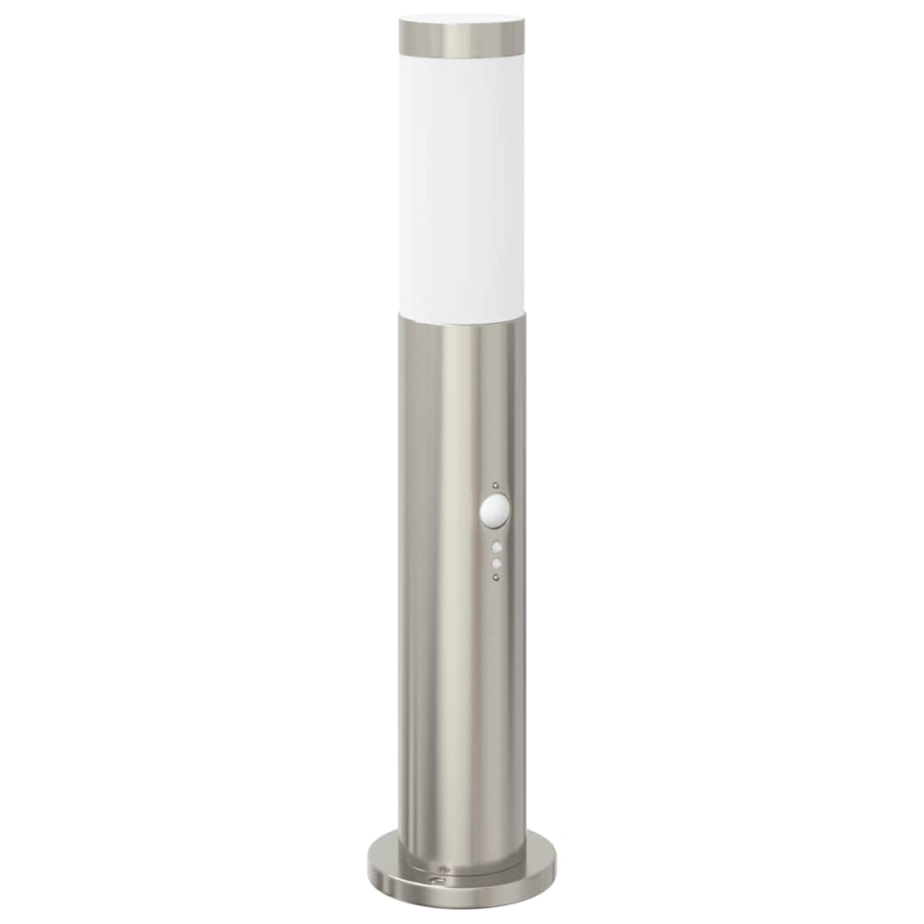 vidaXL Bollard Lights with Sensor 3pcs 50 cm Stainless Steel IP44