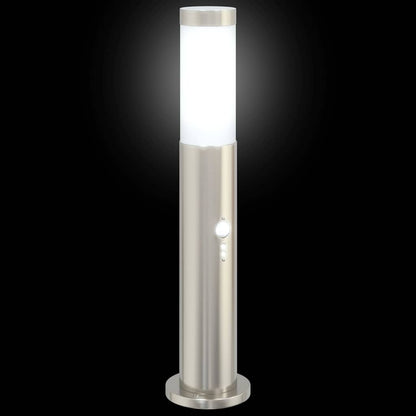 vidaXL Bollard Lights with Sensor 3pcs 50 cm Stainless Steel IP44