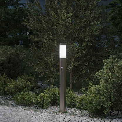 vidaXL Bollard Light with Sensor 80 cm Stainless Steel IP44