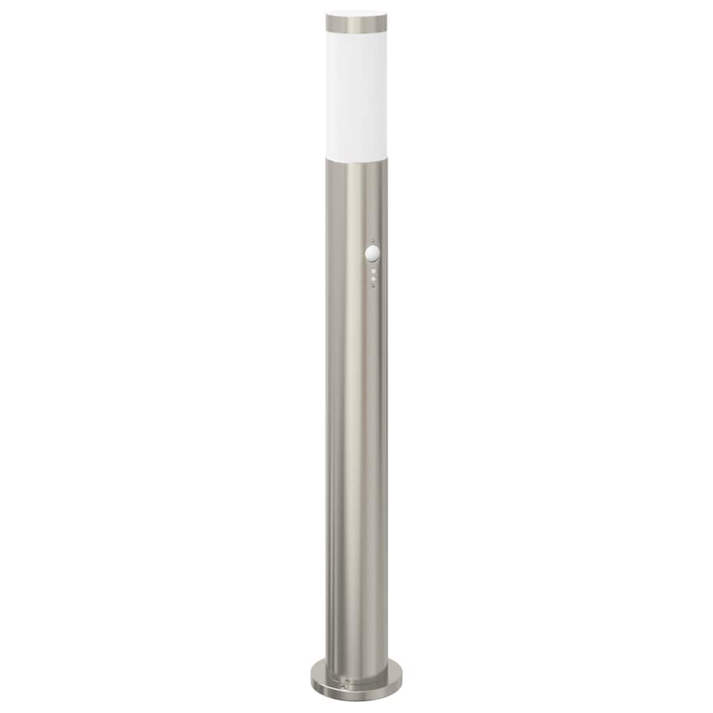 vidaXL Bollard Lights with Sensor 3pcs 80 cm Stainless Steel IP44