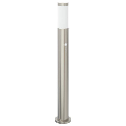 vidaXL Bollard Lights with Sensor 3pcs 80 cm Stainless Steel IP44