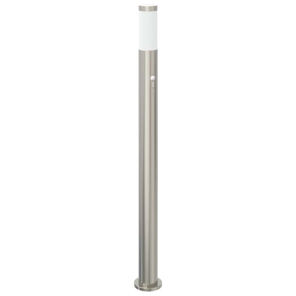 vidaXL Bollard Light with Sensor 110 cm Stainless Steel IP44