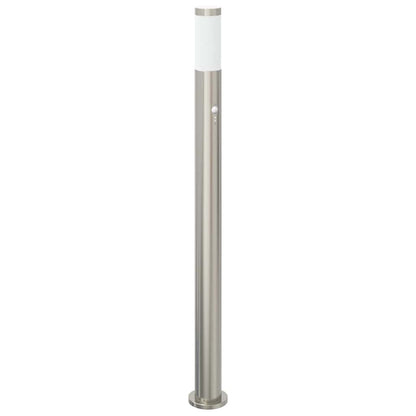 vidaXL Bollard Light with Sensor 110 cm Stainless Steel IP44