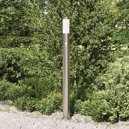 vidaXL Bollard Light with Sensor 110 cm Stainless Steel IP44