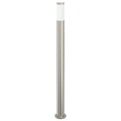 vidaXL Bollard Light with Sensor 110 cm Stainless Steel IP44