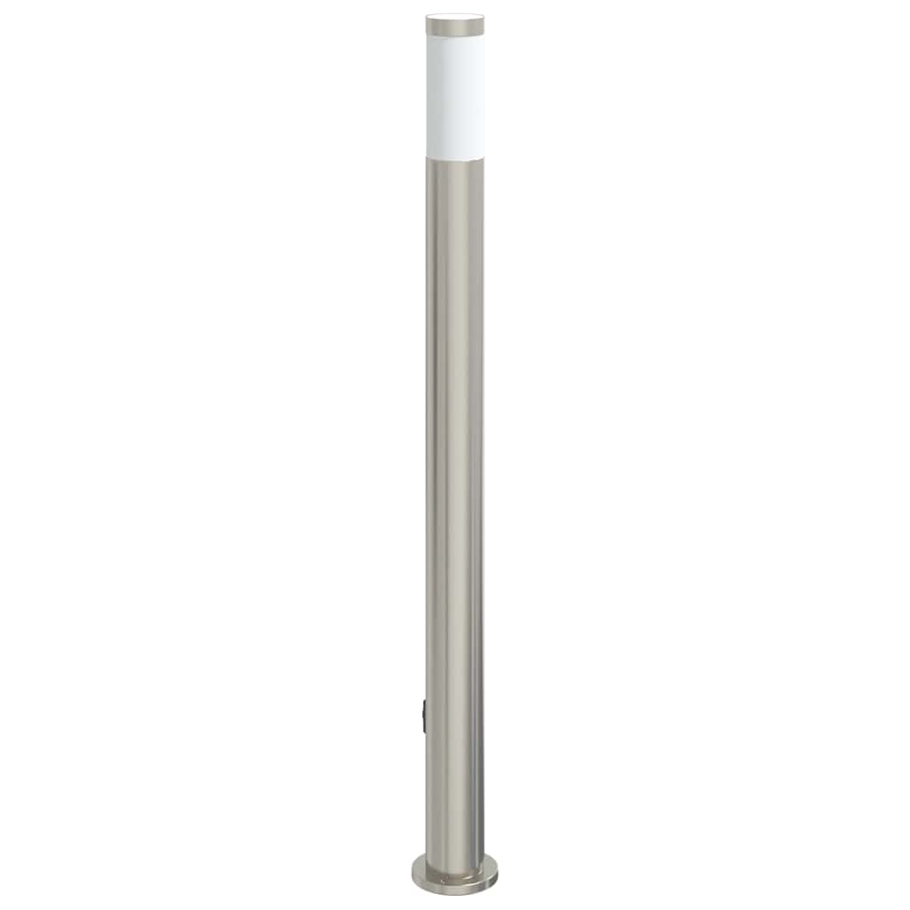 vidaXL Bollard Light with Outlet 110 cm Stainless Steel IP44