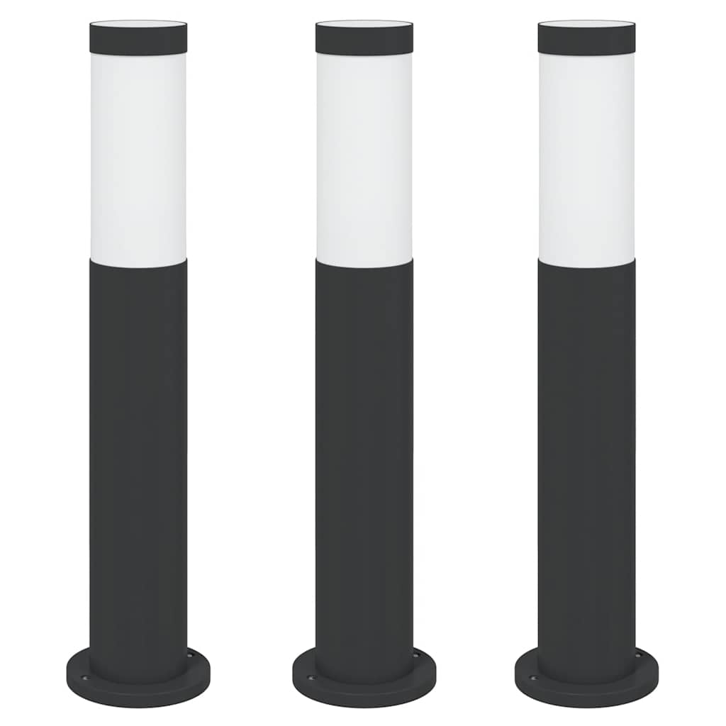 vidaXL Bollard Lights 3pcs 50 cm Stainless Steel IP44