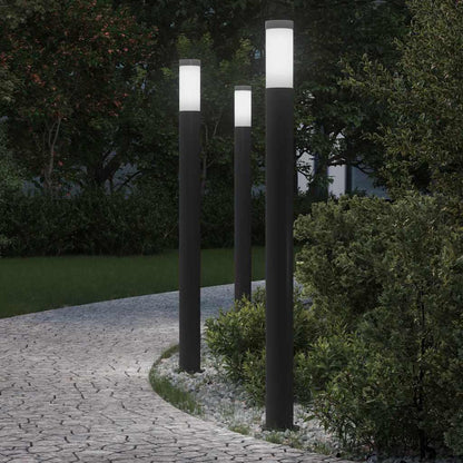 vidaXL Bollard Lights 3pcs 110 cm Stainless Steel IP44