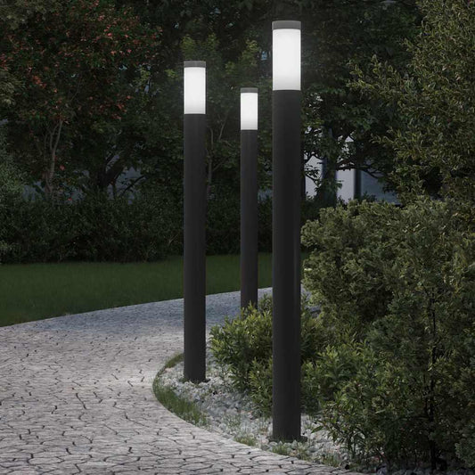 vidaXL Bollard Lights 3pcs 110 cm Stainless Steel IP44