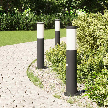 vidaXL Bollard Lights with Sensor 3pcs 50 cm Stainless Steel IP44
