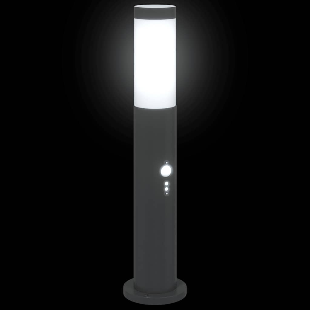 vidaXL Bollard Lights with Sensor 3pcs 50 cm Stainless Steel IP44