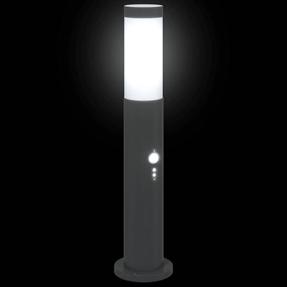 vidaXL Bollard Lights with Sensor 3pcs 50 cm Stainless Steel IP44
