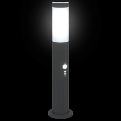 vidaXL Bollard Lights with Sensor 3pcs 50 cm Stainless Steel IP44