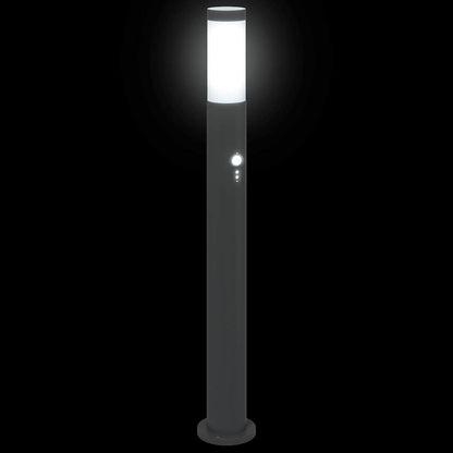 vidaXL Bollard Lights with Sensor 3pcs 80 cm Stainless Steel IP44