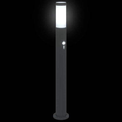 vidaXL Bollard Lights with Sensor 3pcs 80 cm Stainless Steel IP44