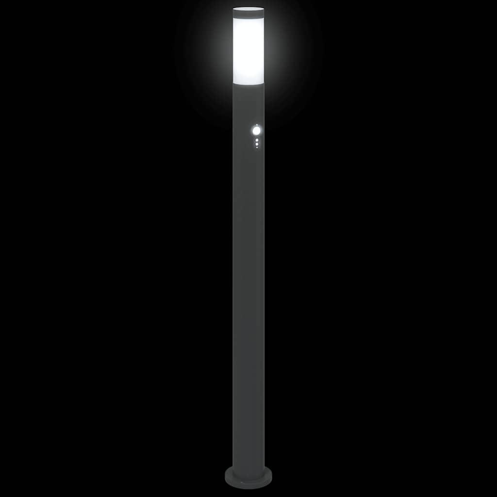 vidaXL Bollard Light with Sensor 110 cm Stainless Steel IP44