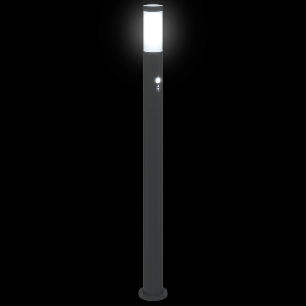 vidaXL Bollard Lights with Sensor 3pcs 110 cm Stainless Steel IP44