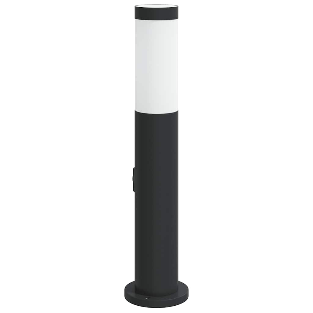 vidaXL Bollard Light with Outlet 50 cm Stainless Steel IP44