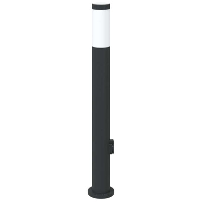vidaXL Bollard Light with Outlet 80 cm Stainless Steel IP44