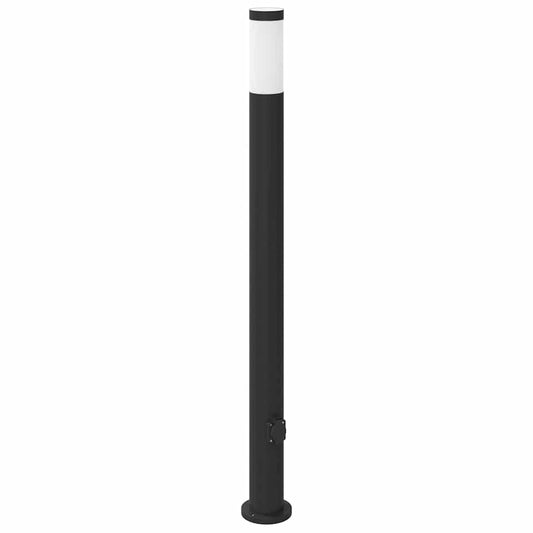 vidaXL Bollard Light with Outlet 110 cm Stainless Steel IP44