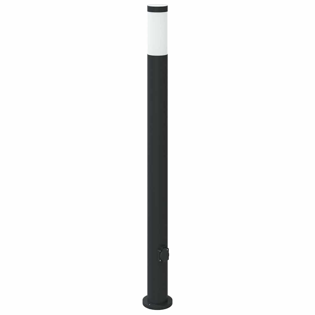 vidaXL Bollard Light with Outlet 110 cm Stainless Steel IP44