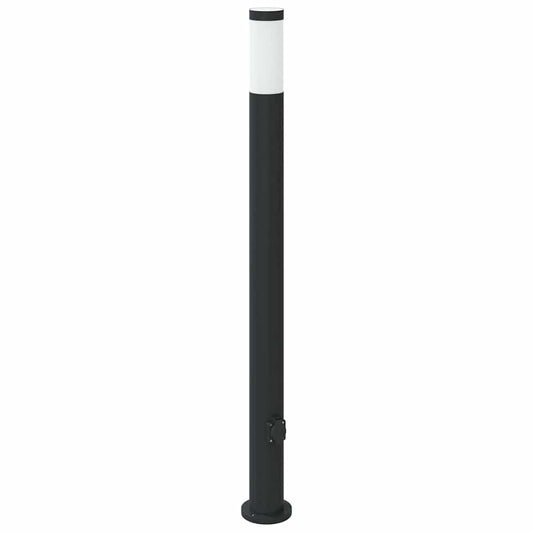 vidaXL Bollard Light with Outlet 110 cm Stainless Steel IP44