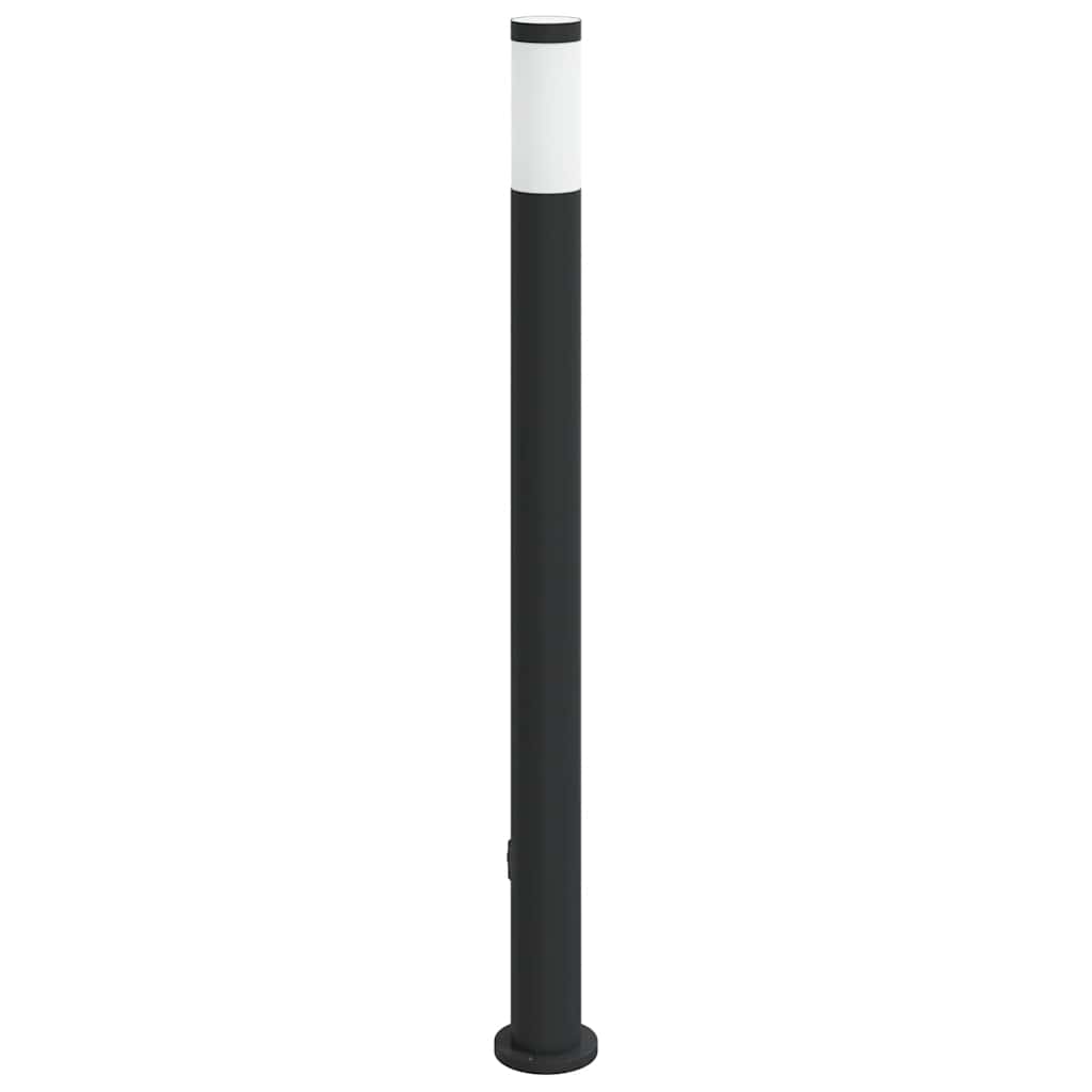 vidaXL Bollard Light with Outlet 110 cm Stainless Steel IP44