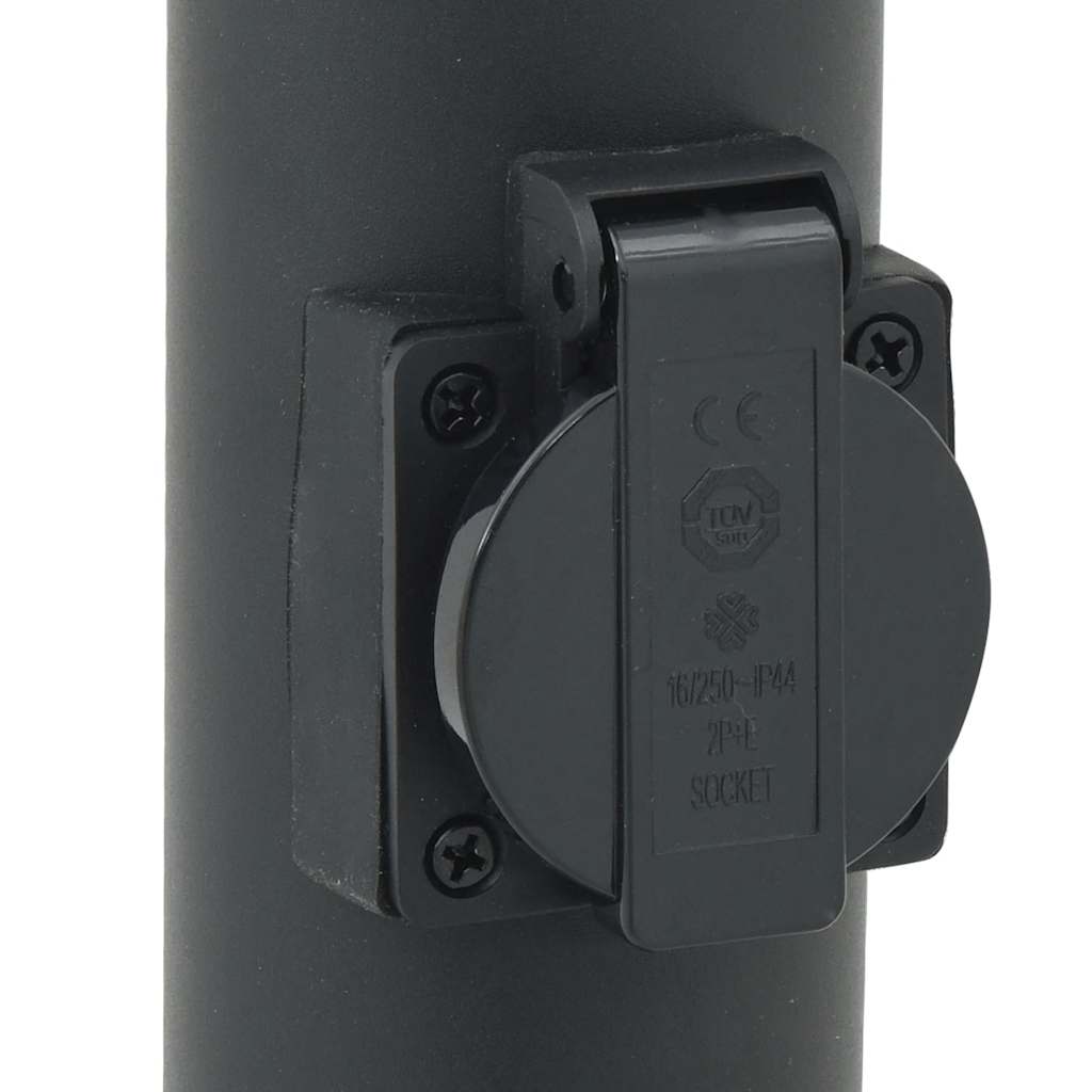 vidaXL Bollard Light with Outlet 110 cm Stainless Steel IP44