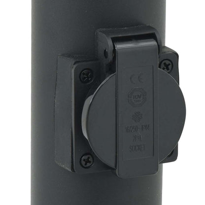 vidaXL Bollard Lights with Sensor&Outlet 3pcs 80 cm Stainless Steel IP44