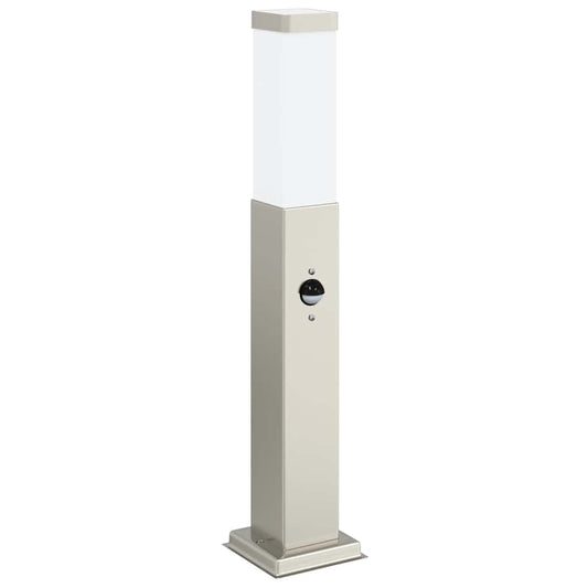 vidaXL Bollard Light with Sensor 50 cm Stainless Steel IP44