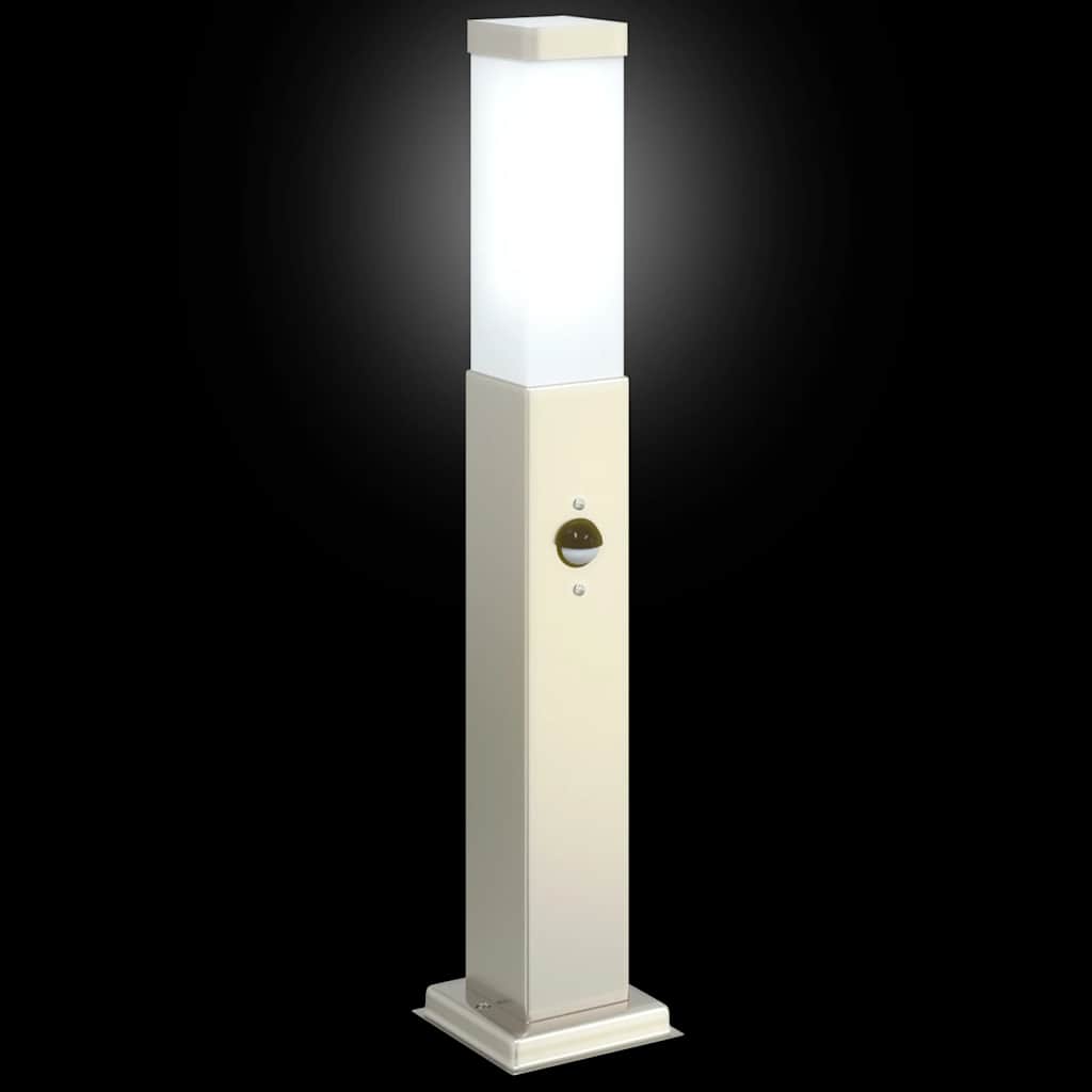 vidaXL Bollard Lights with Sensor 3 pcs 50 cm Stainless Steel IP44