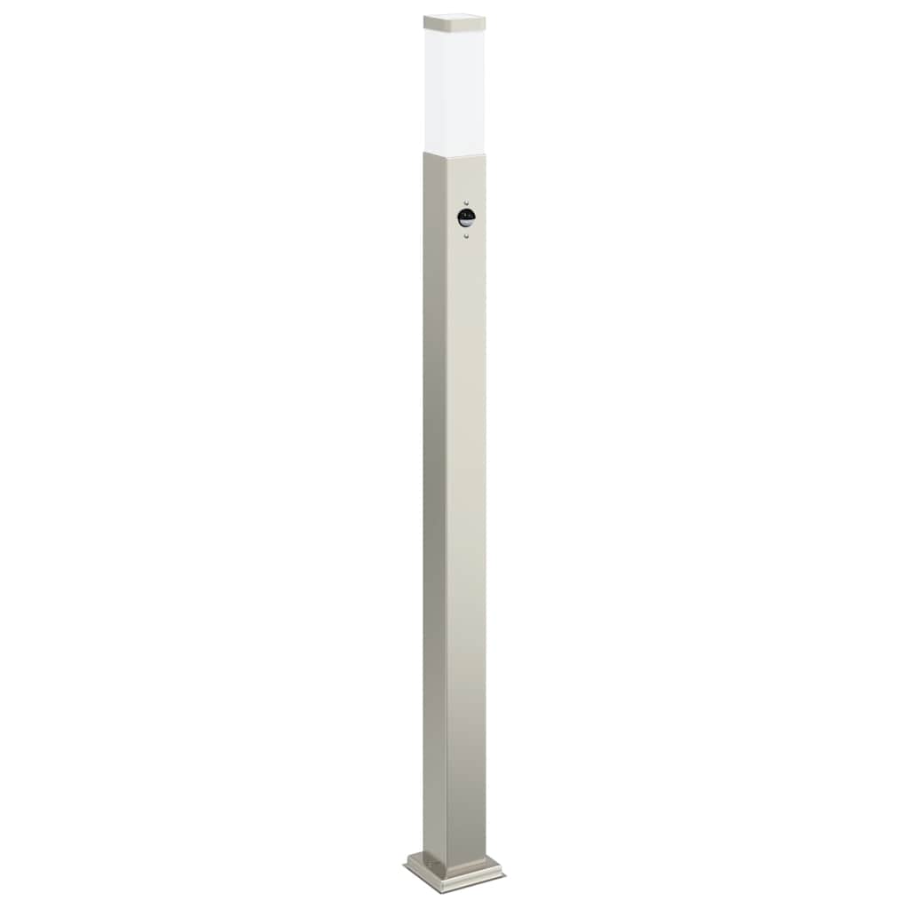 vidaXL Bollard Light with Sensor 110 cm Stainless Steel IP44