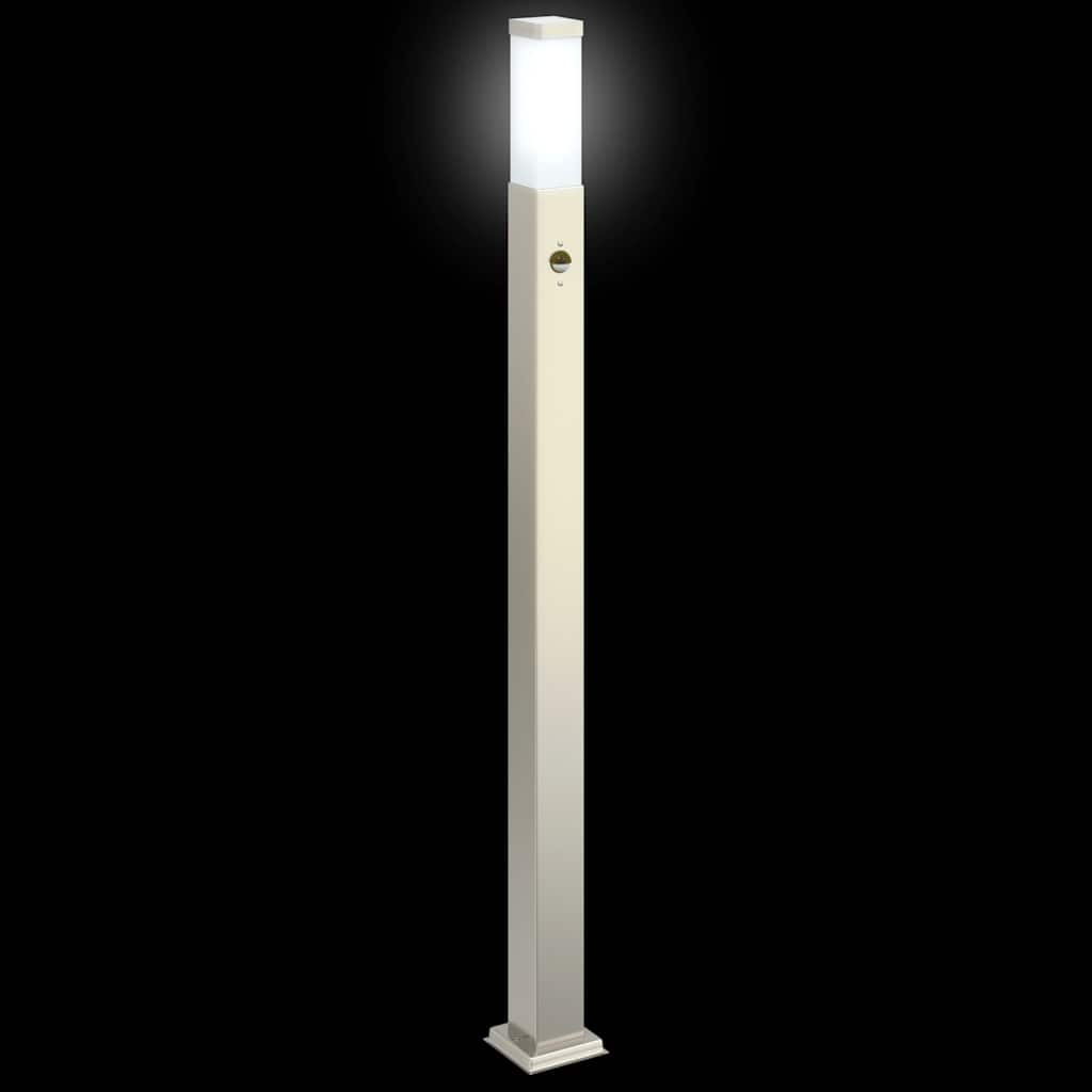 vidaXL Bollard Light with Sensor 110 cm Stainless Steel IP44