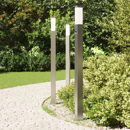 vidaXL Bollard Lights with Sensor 3 pcs 110 cm Stainless Steel IP44