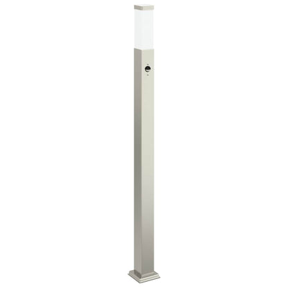 vidaXL Bollard Lights with Sensor 3 pcs 110 cm Stainless Steel IP44