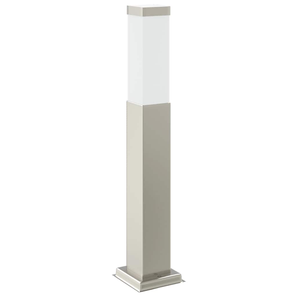 vidaXL Bollard Light with Outlet 50 cm Stainless Steel IP44