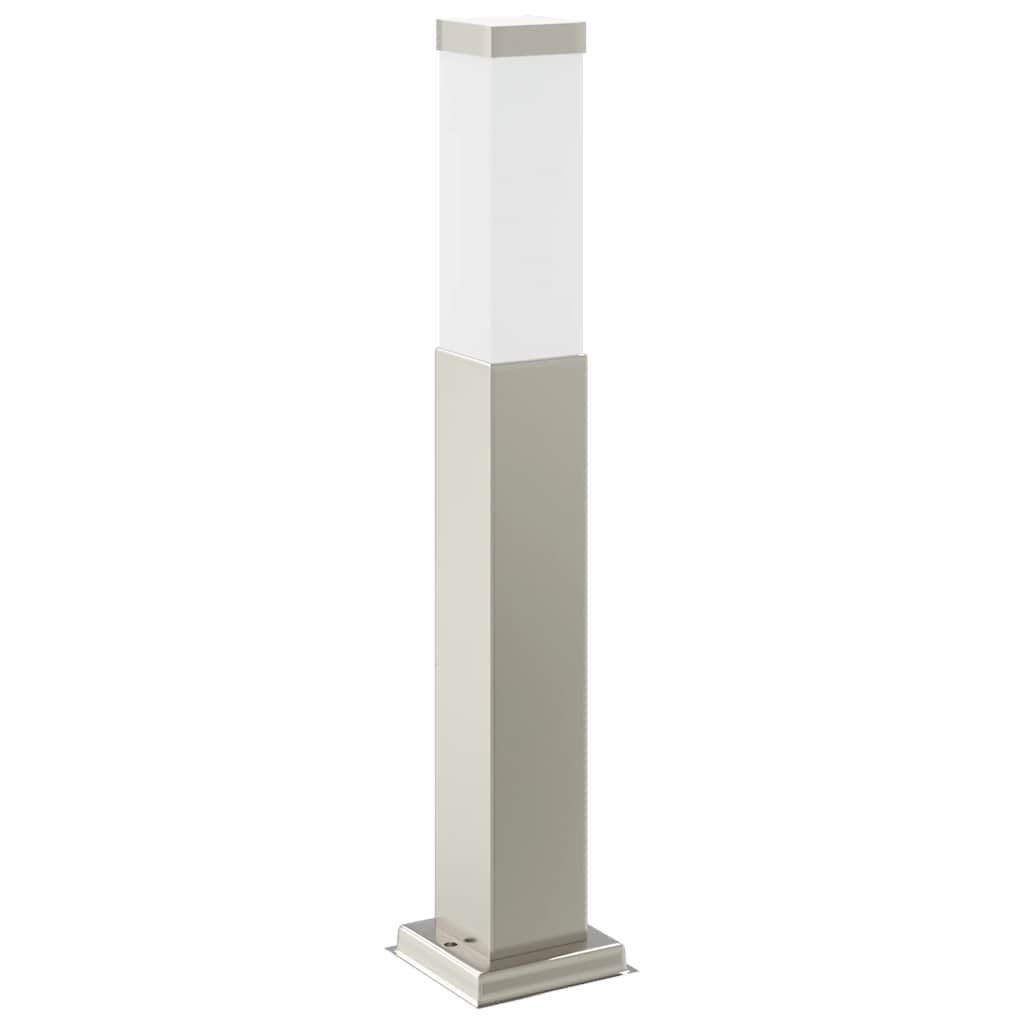 vidaXL Bollard Light with Sensor&Outlet 50 cm Stainless Steel IP44